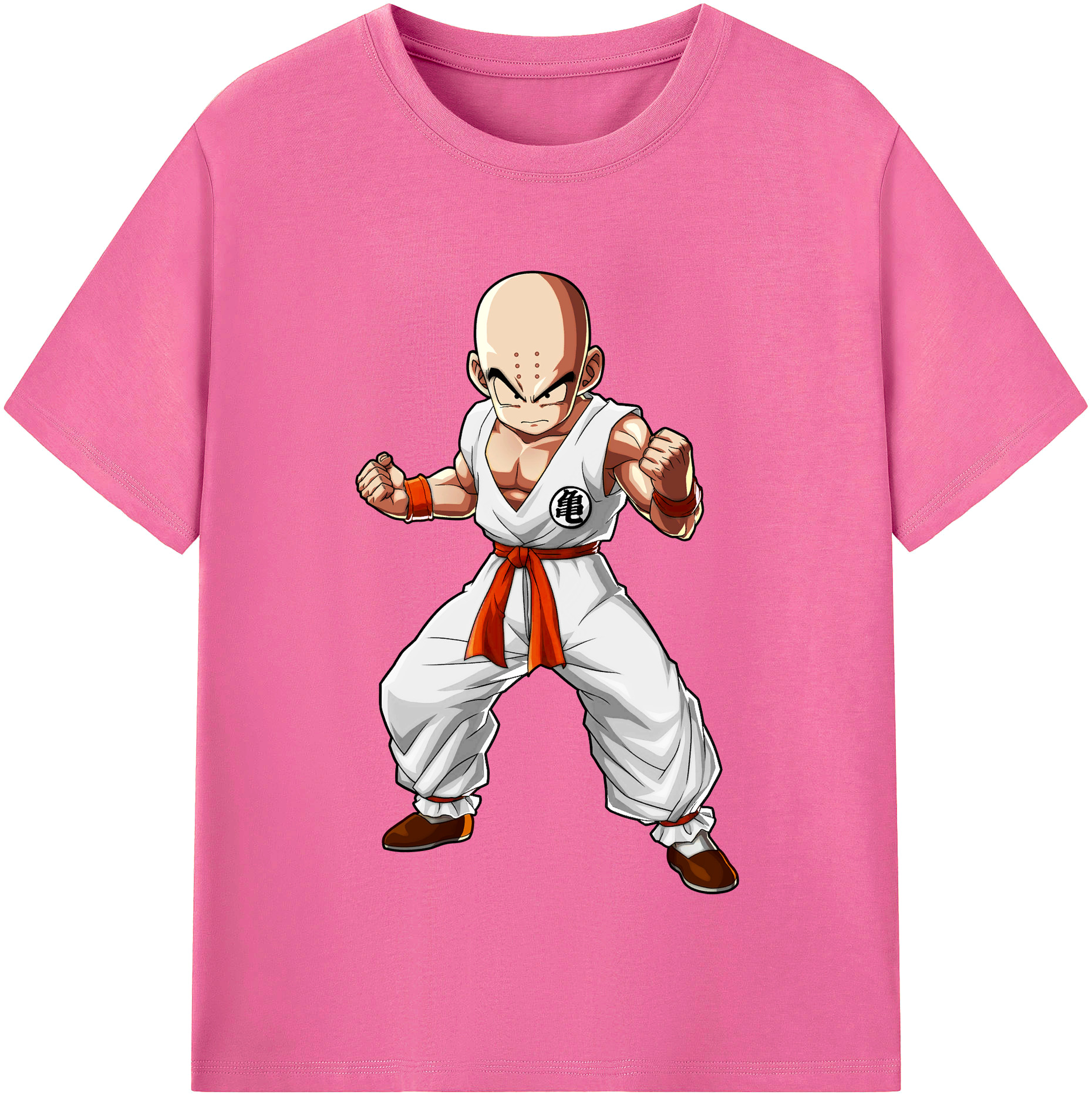 （画像用） ドラゴンボール クリリン DRAGON BALL krillin レディースカジュアルプリントTシャツ（綿100％）
